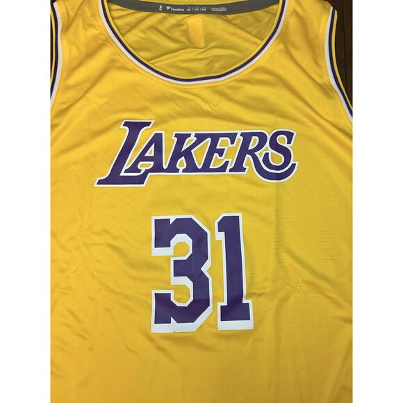 Fanatics NBA Los Angeles Lakers Thomas Bryant #31 Yellow Jersey - Size XXL - Picture 5 of 6